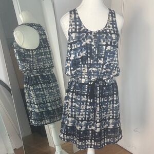 Ya Los Angeles Blue and White Mini Dress